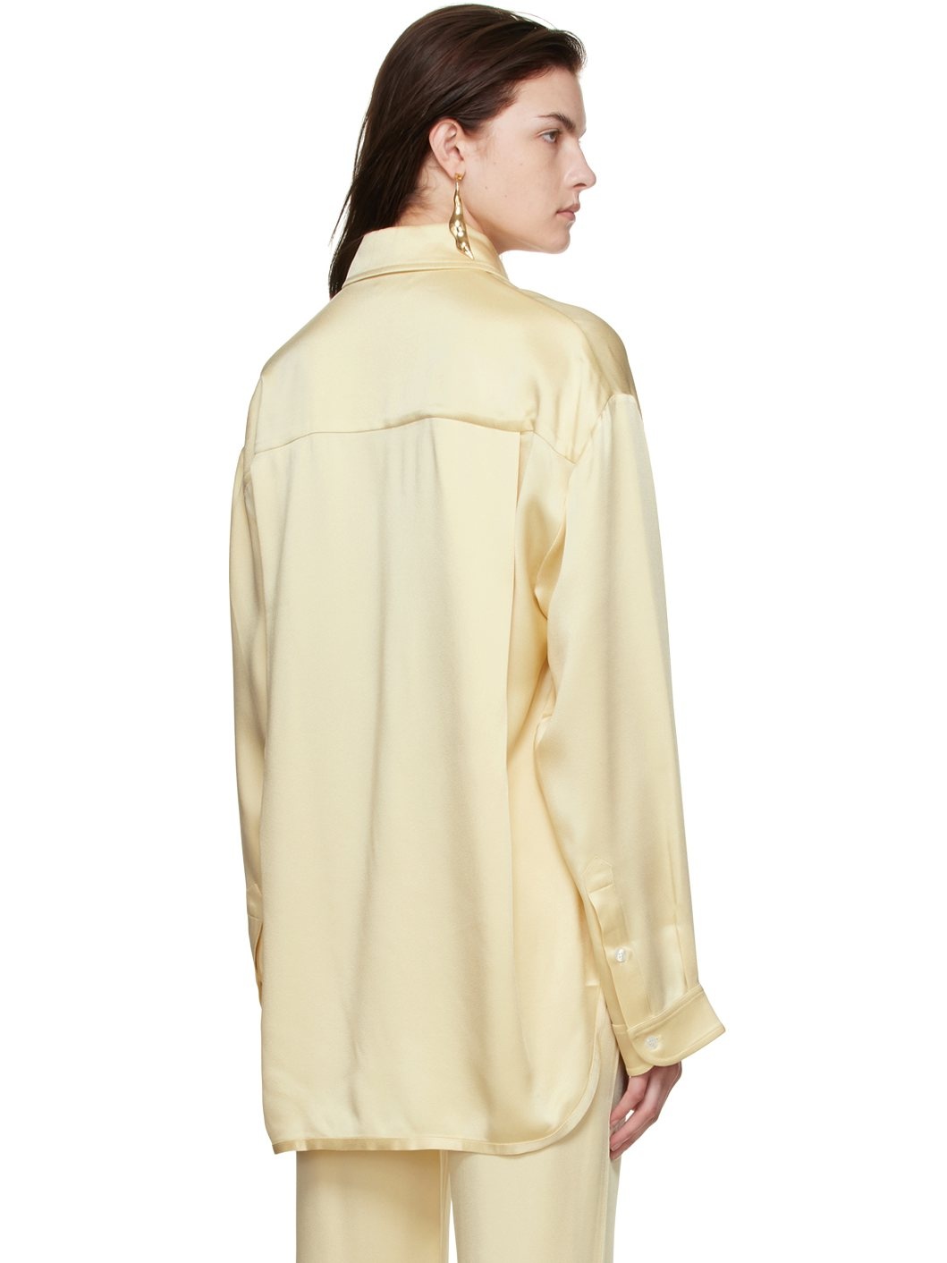 Beige Acetate Shirt - 3