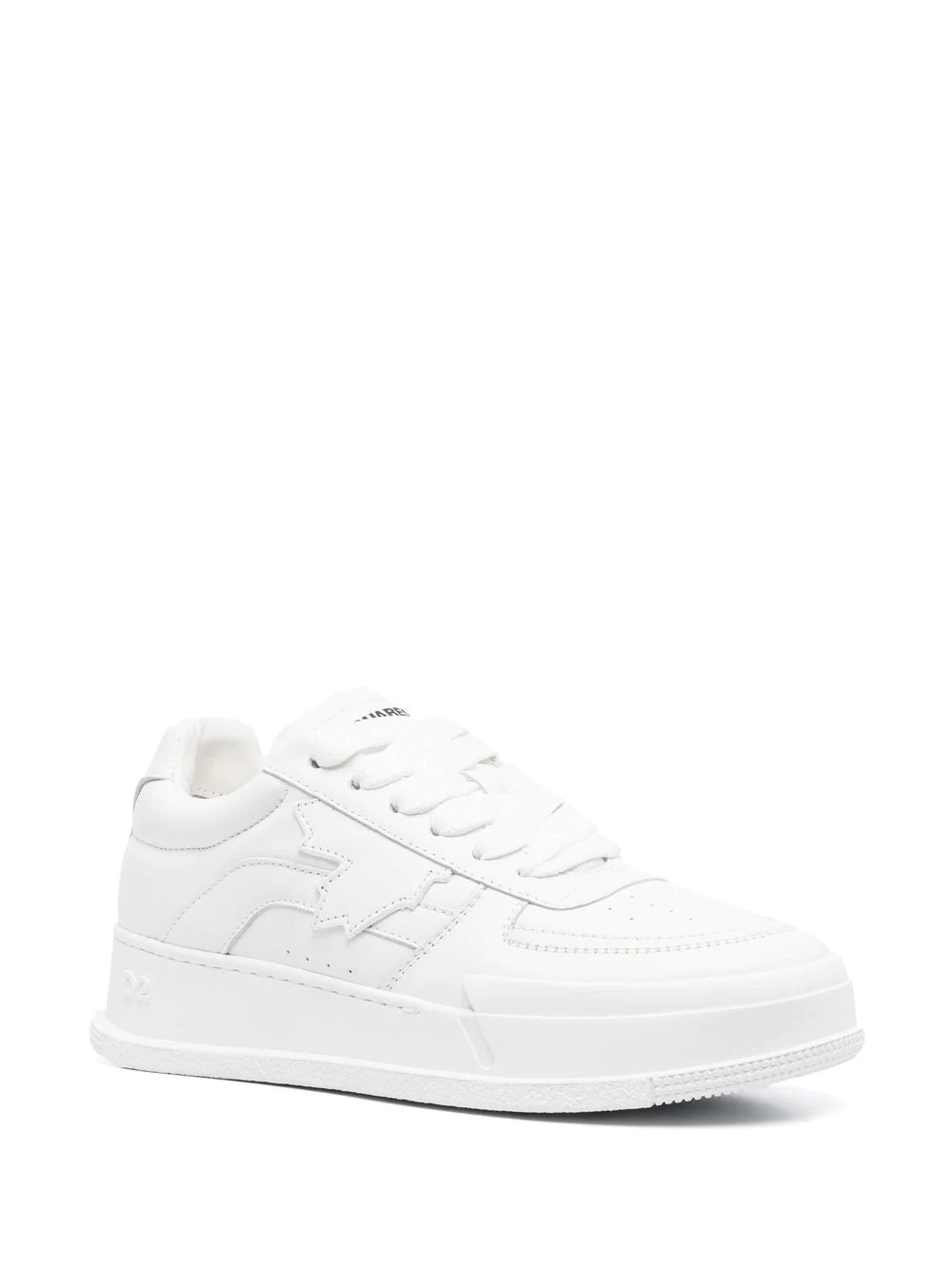 low-top lace-up sneakers - 2