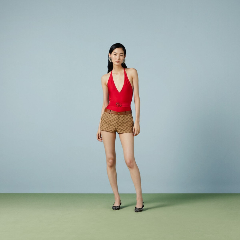 GUCCI Sparkling stretch jersey swimsuit outlook