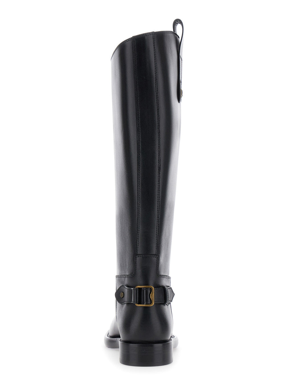 Burberry Women Black Boots With Side Logo Plaque In Leather Woman - 4