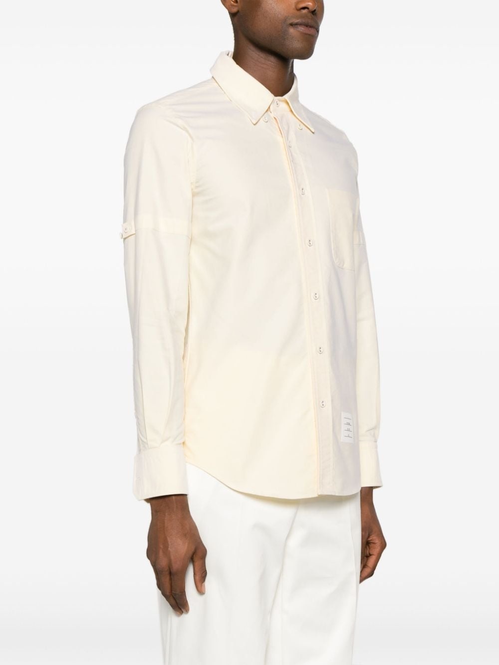armband-embellished cotton shirt - 3