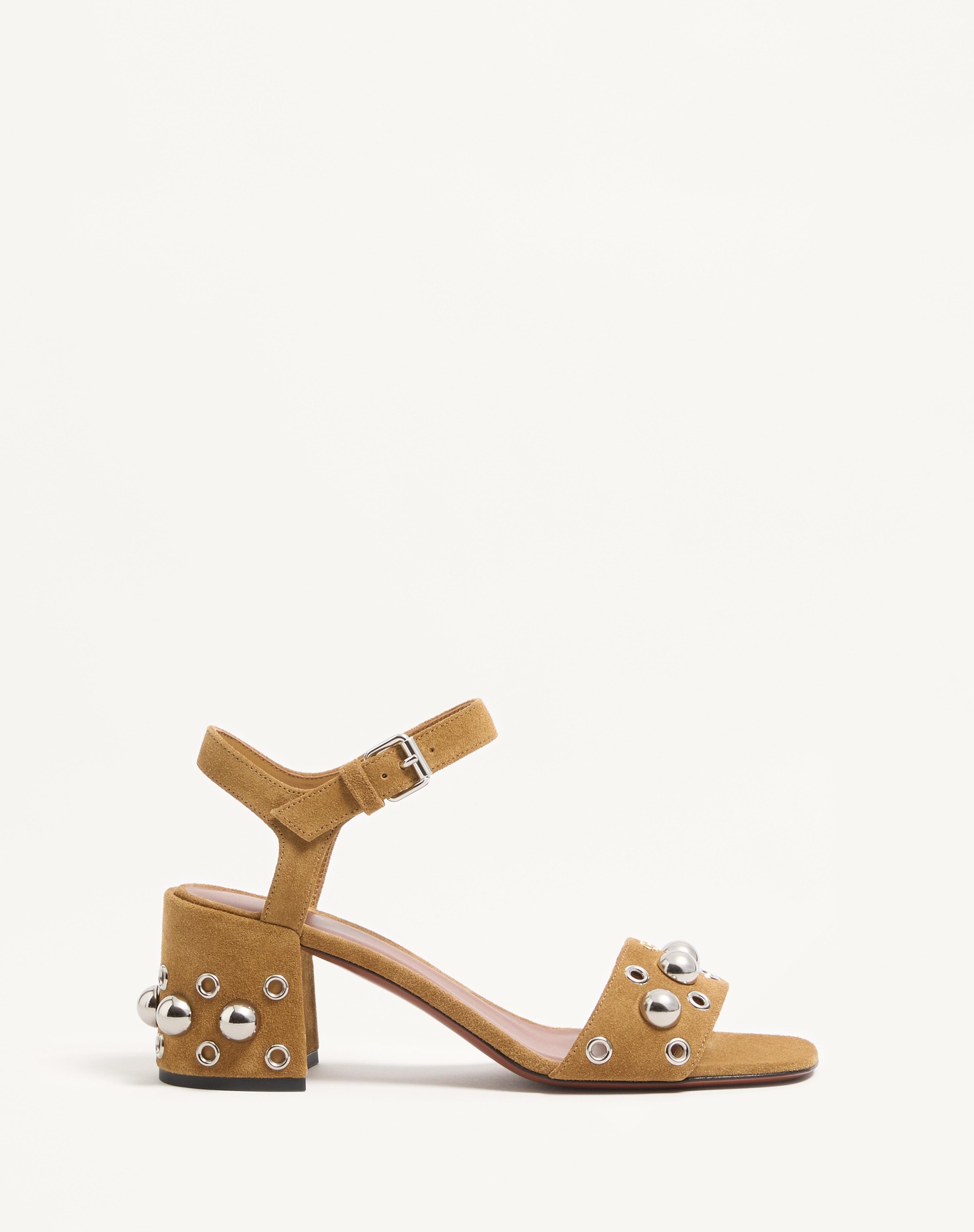 NELLCÔTE CRUST LEATHER SANDAL 60MM - 1