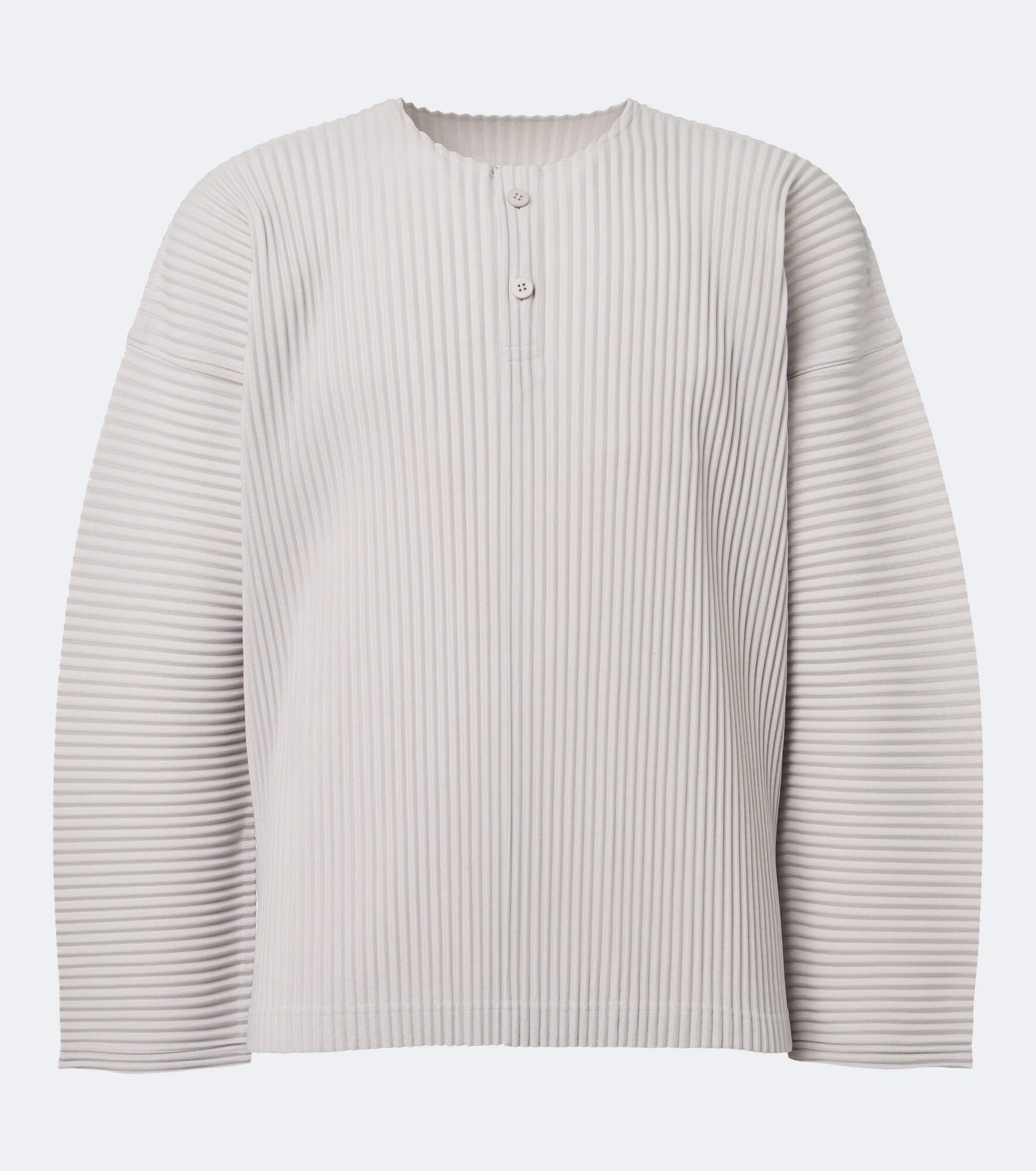 Monthly Colors: September pleated Henley shirt - 1