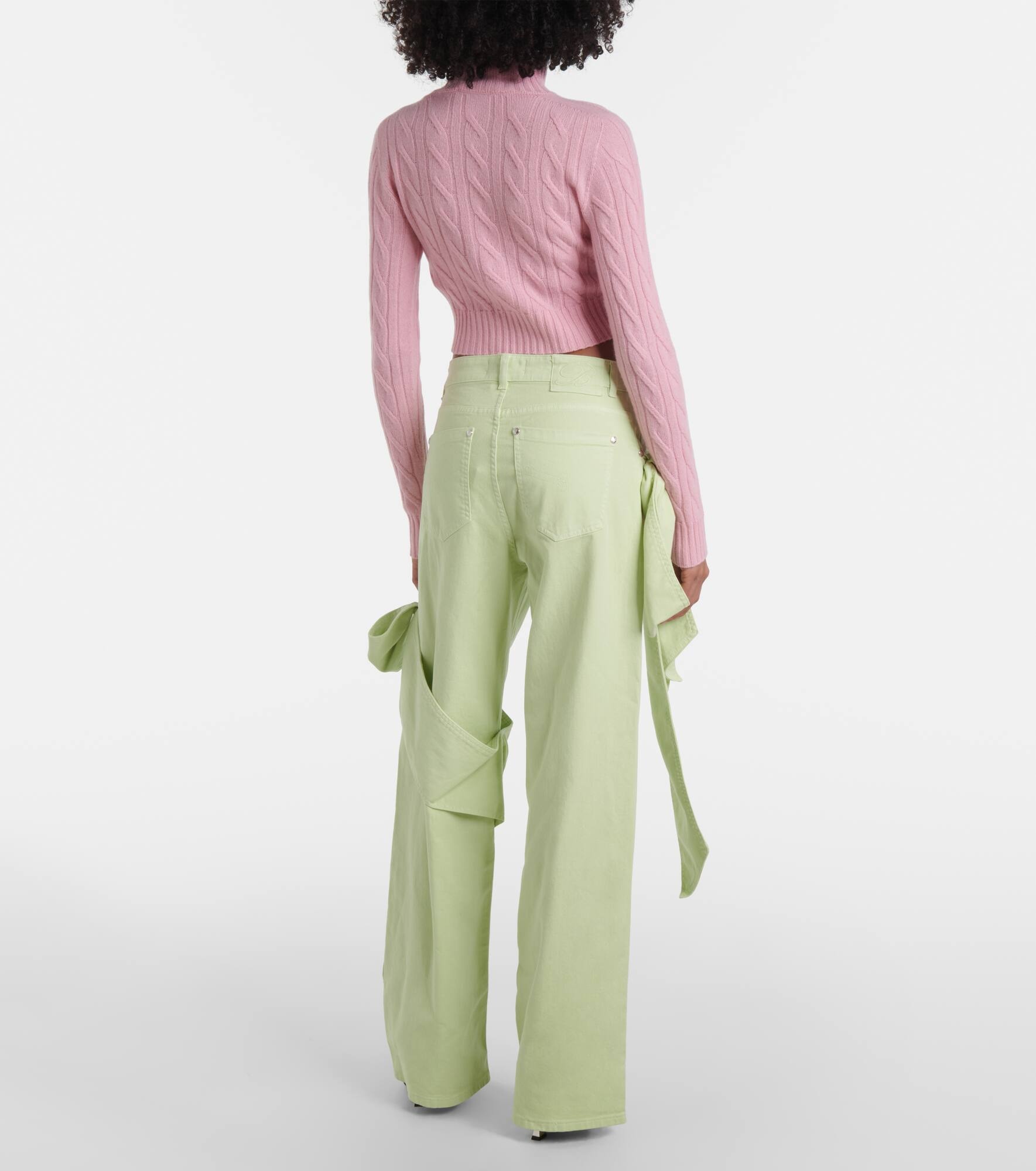 Draped straight jeans - 3