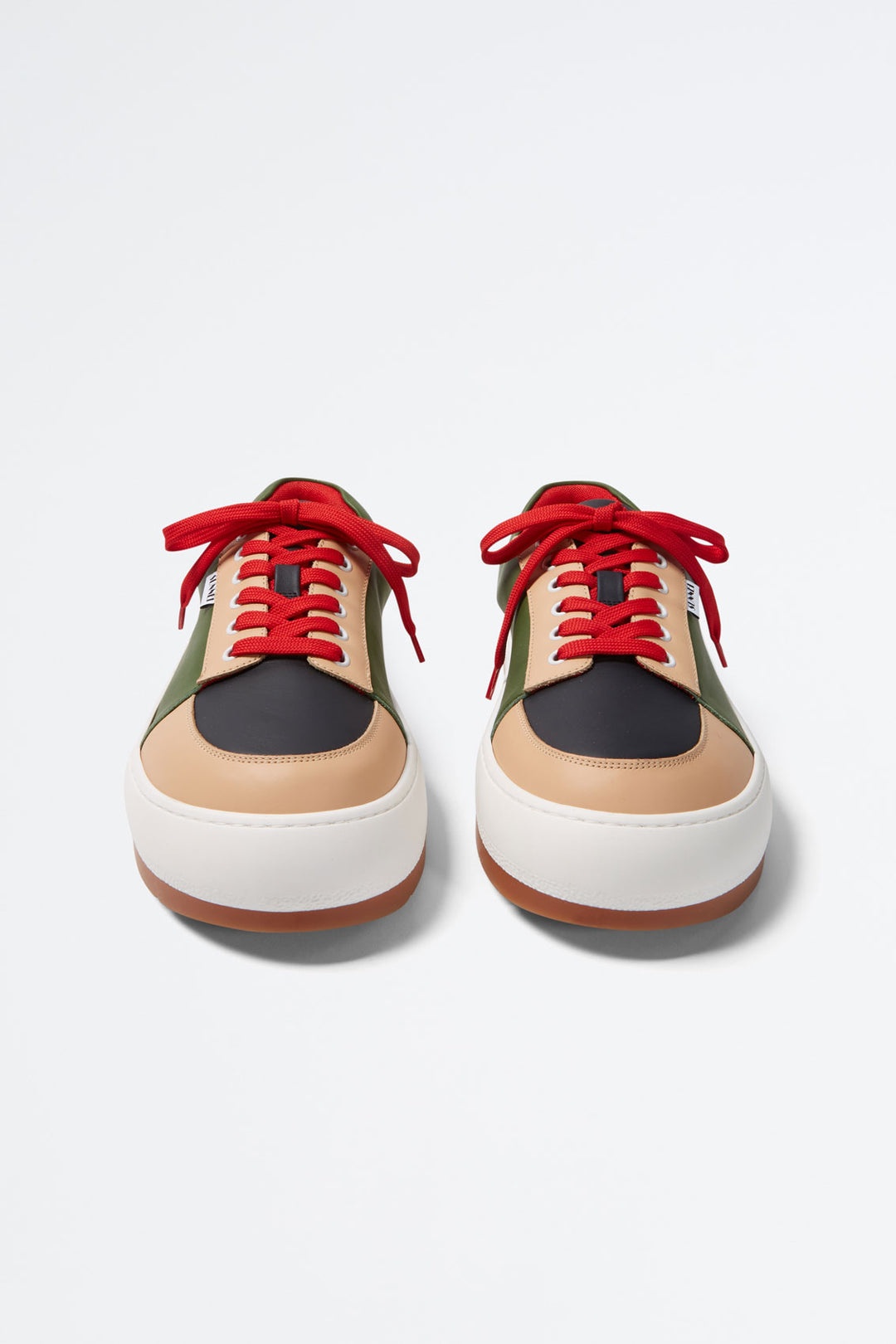 COLOR BLOCK LEATHER DREAMY SHOES - 2