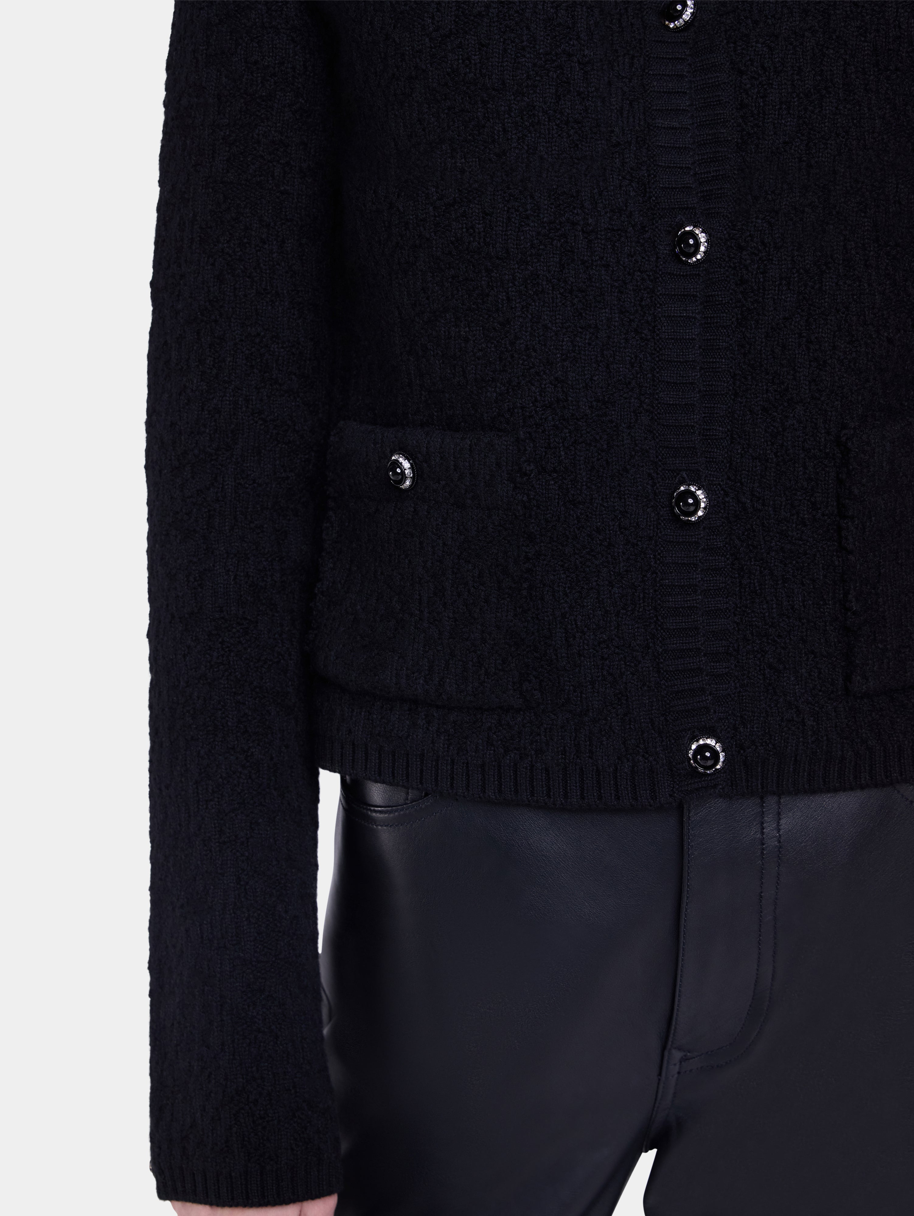 KNITTED CARDIGAN IN WOOL - 4