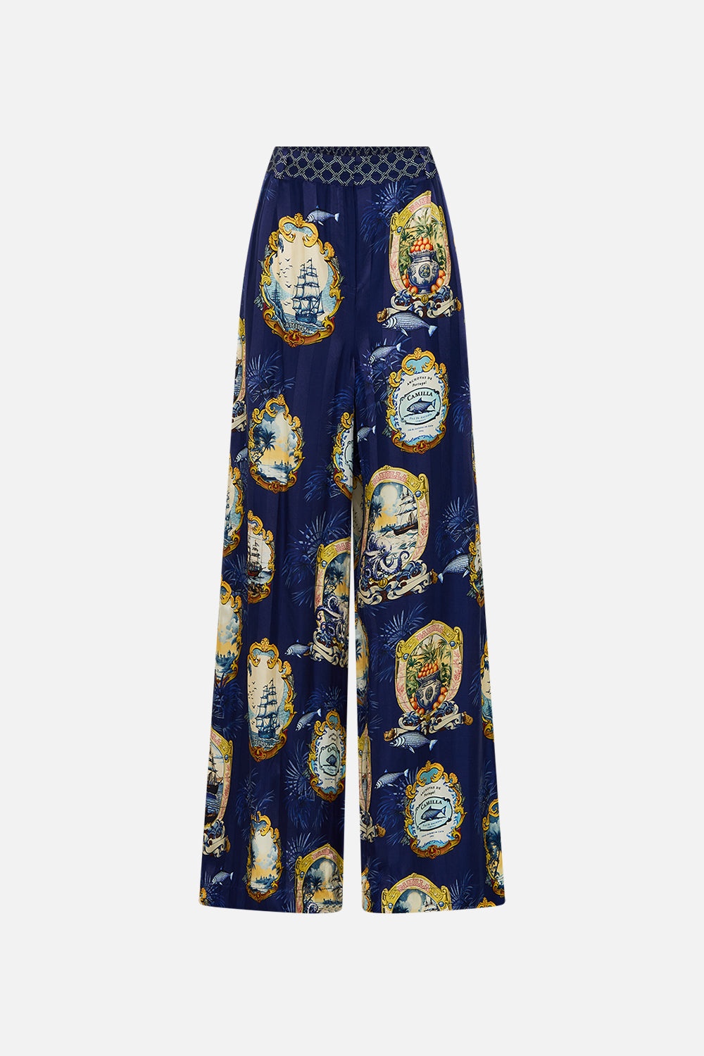 WIDE LEG WAISTED PANT - 1