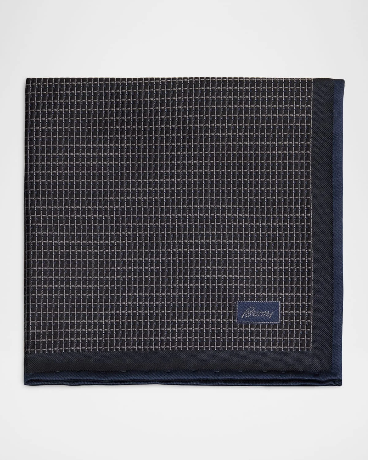 Men's Screen-Print Silk Pocket Square - 1