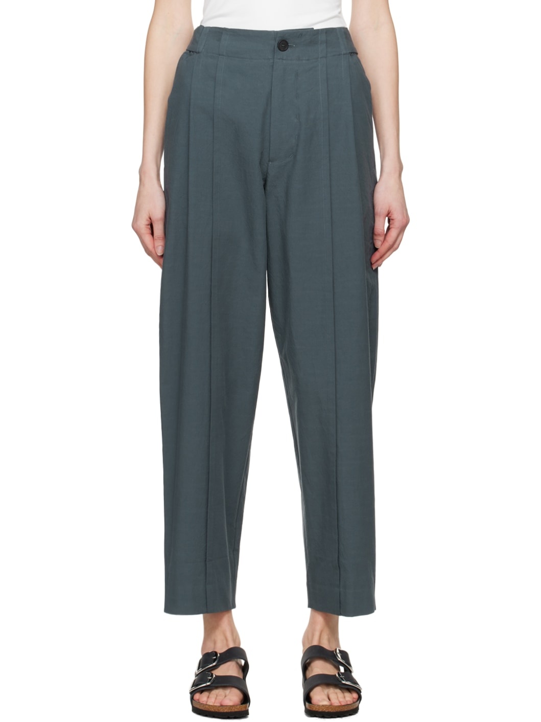 Gray 'The Tailor' Trousers - 1