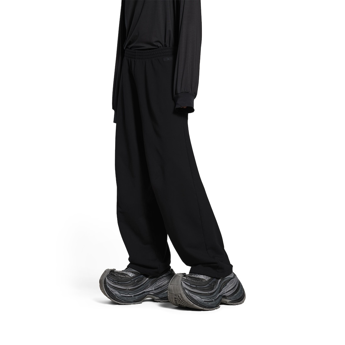 Men's Bb Garderobe Baggy Sweatpants in Black - 5