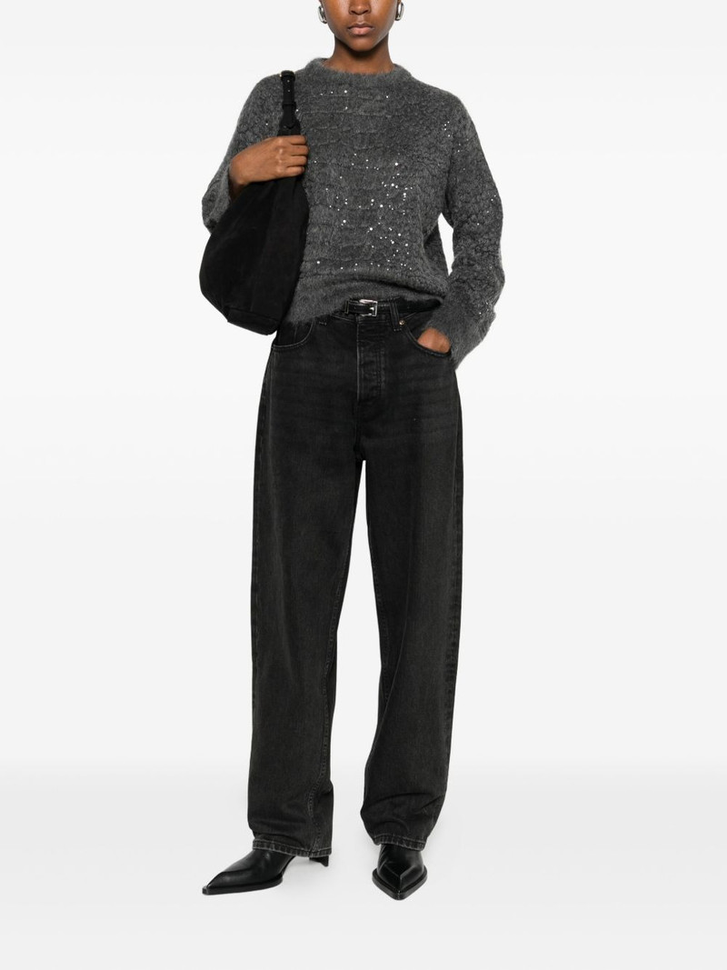 Brunello Cucinelli sequin-embellished crew-neck sweater outlook