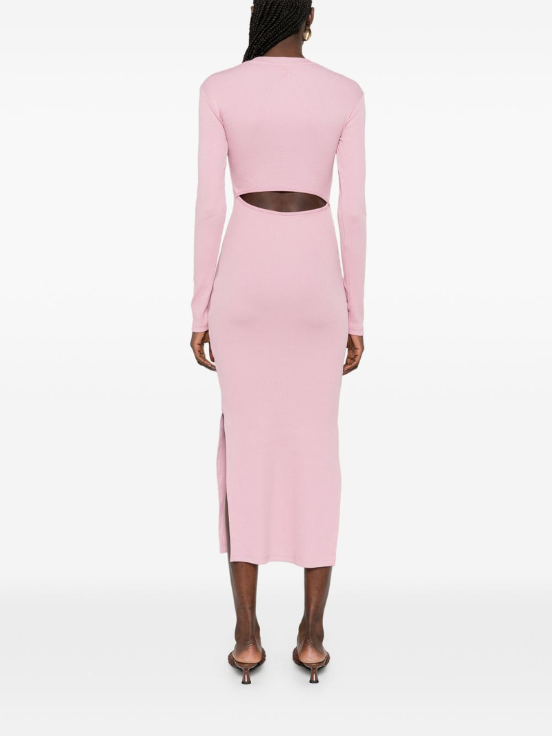 long-sleeve cut-out midi dress 4