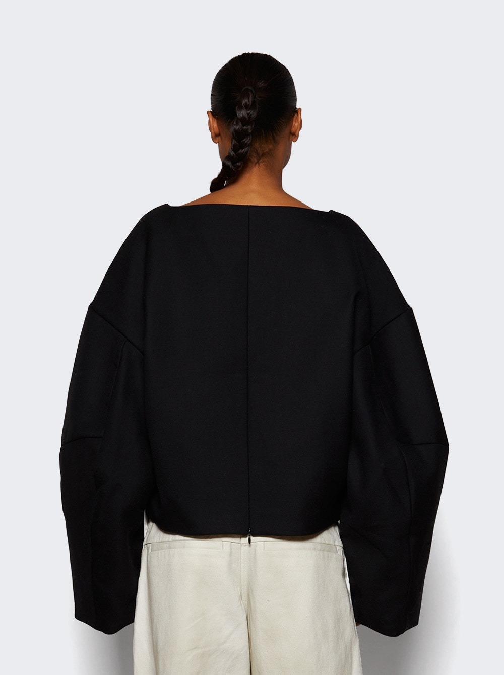 Boat Neck Jumper Black - 4
