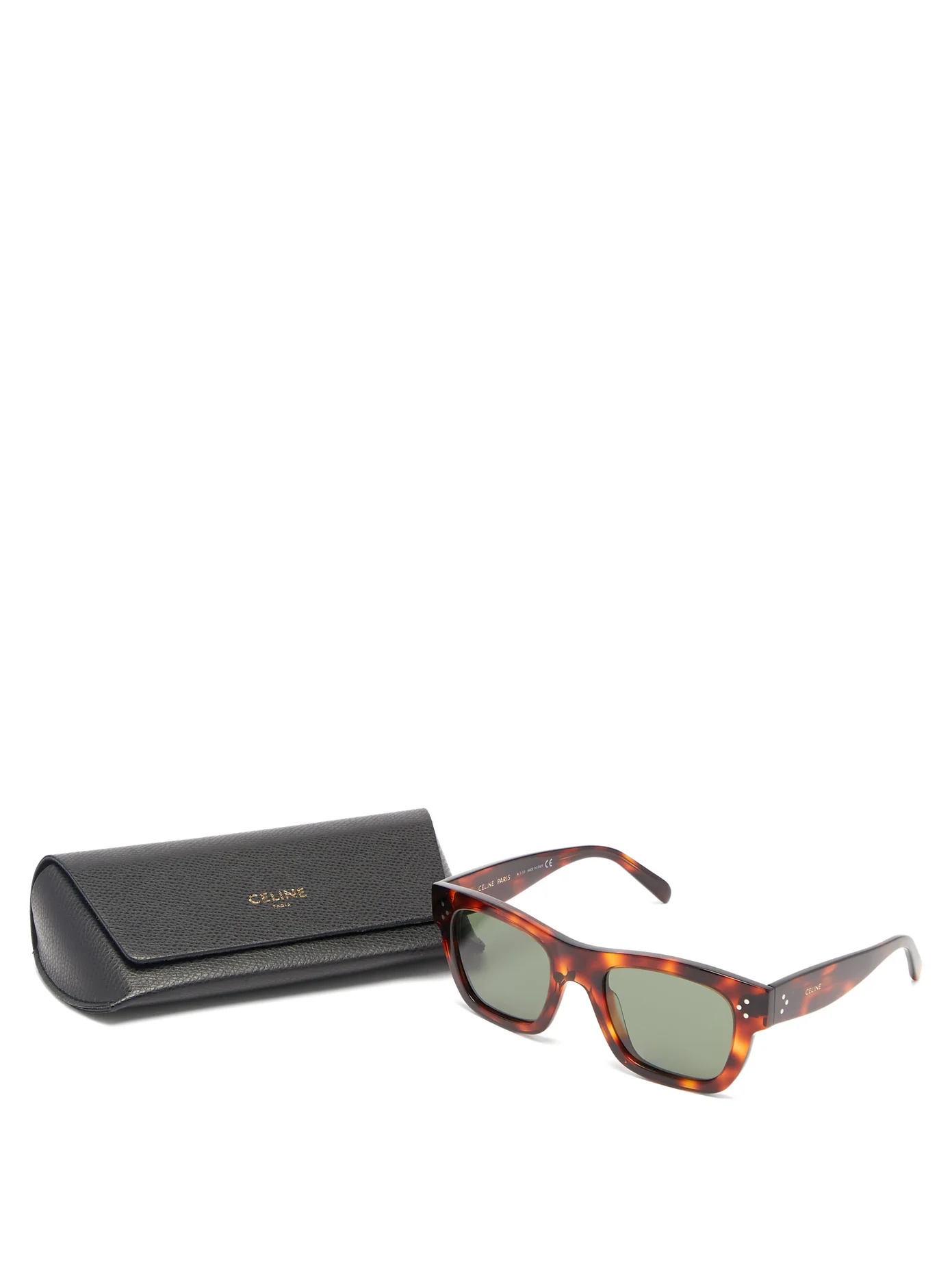 Square tortoiseshell-acetate sunglasses - 5