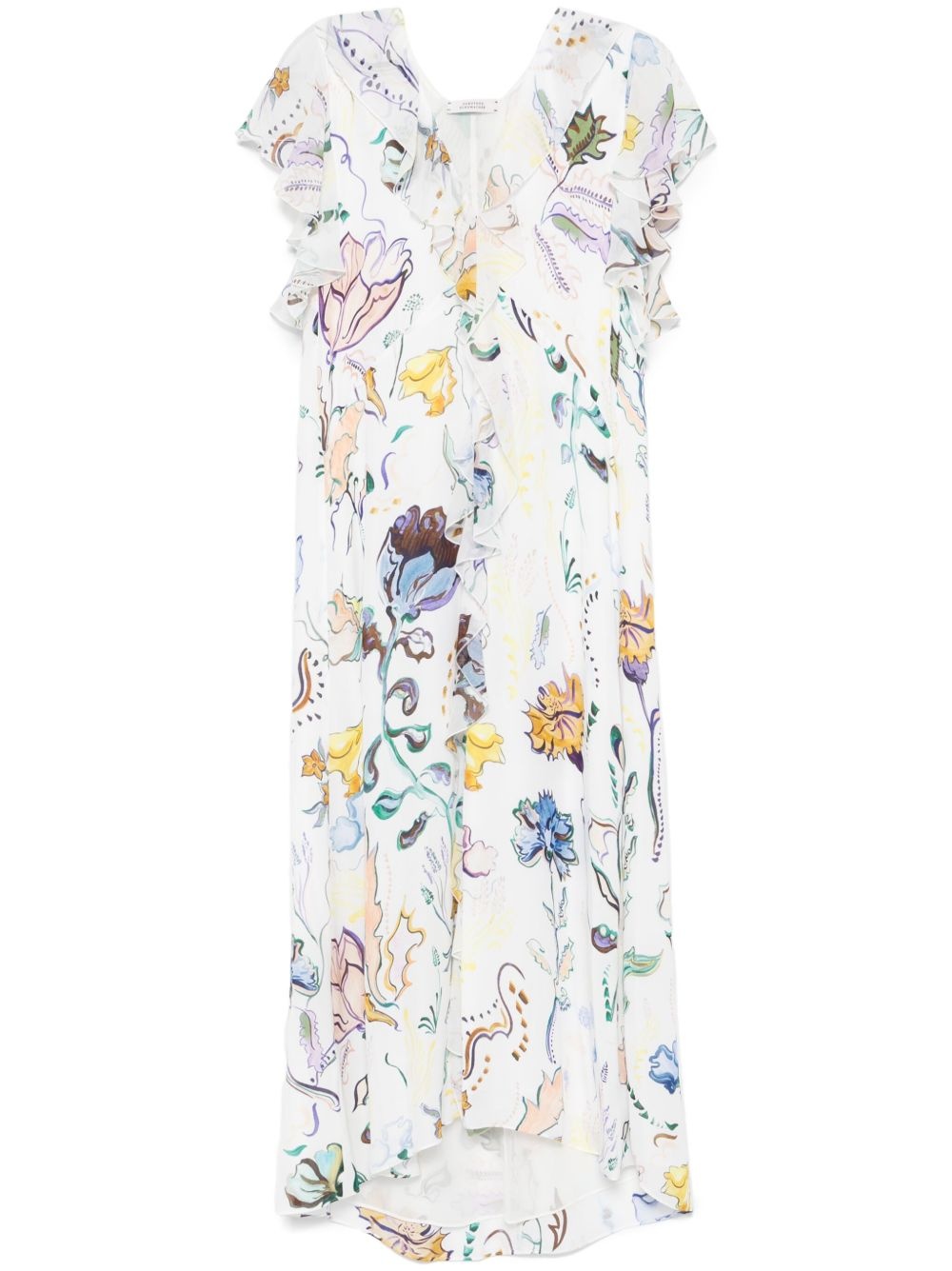 Floral Twist midi dress - 1