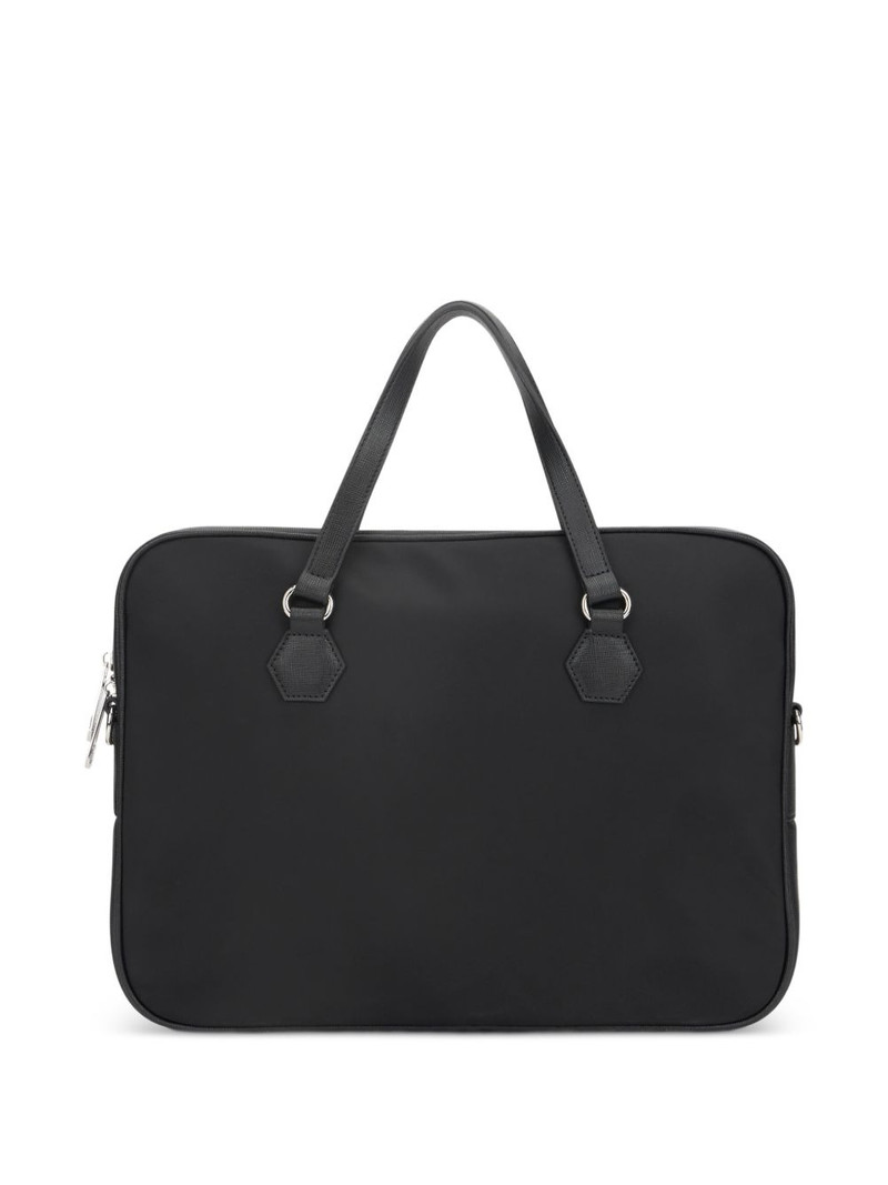 PHILIPP PLEIN logo-plaque laptop bag outlook