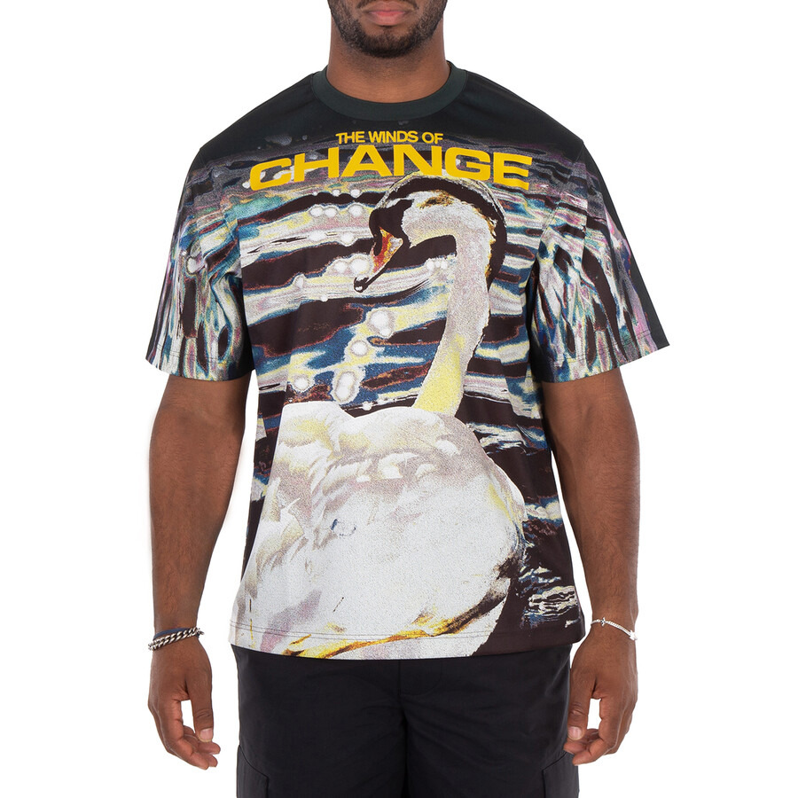 Burberry Crew Neck Graphic Print T-Shirt - 3