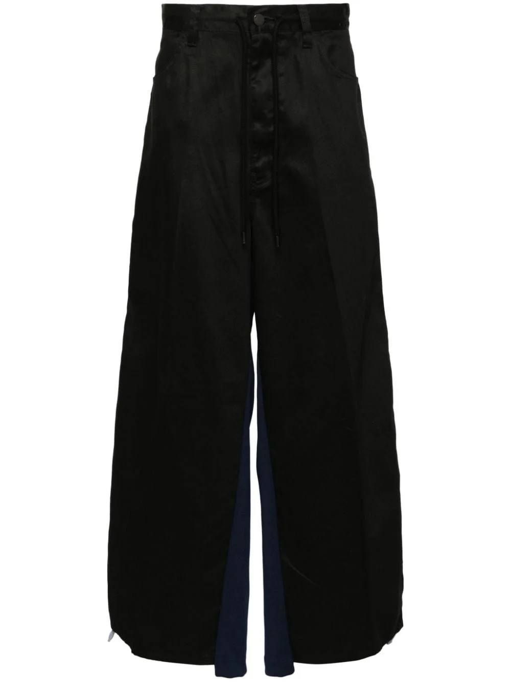 contrasting-panel track pants - 1