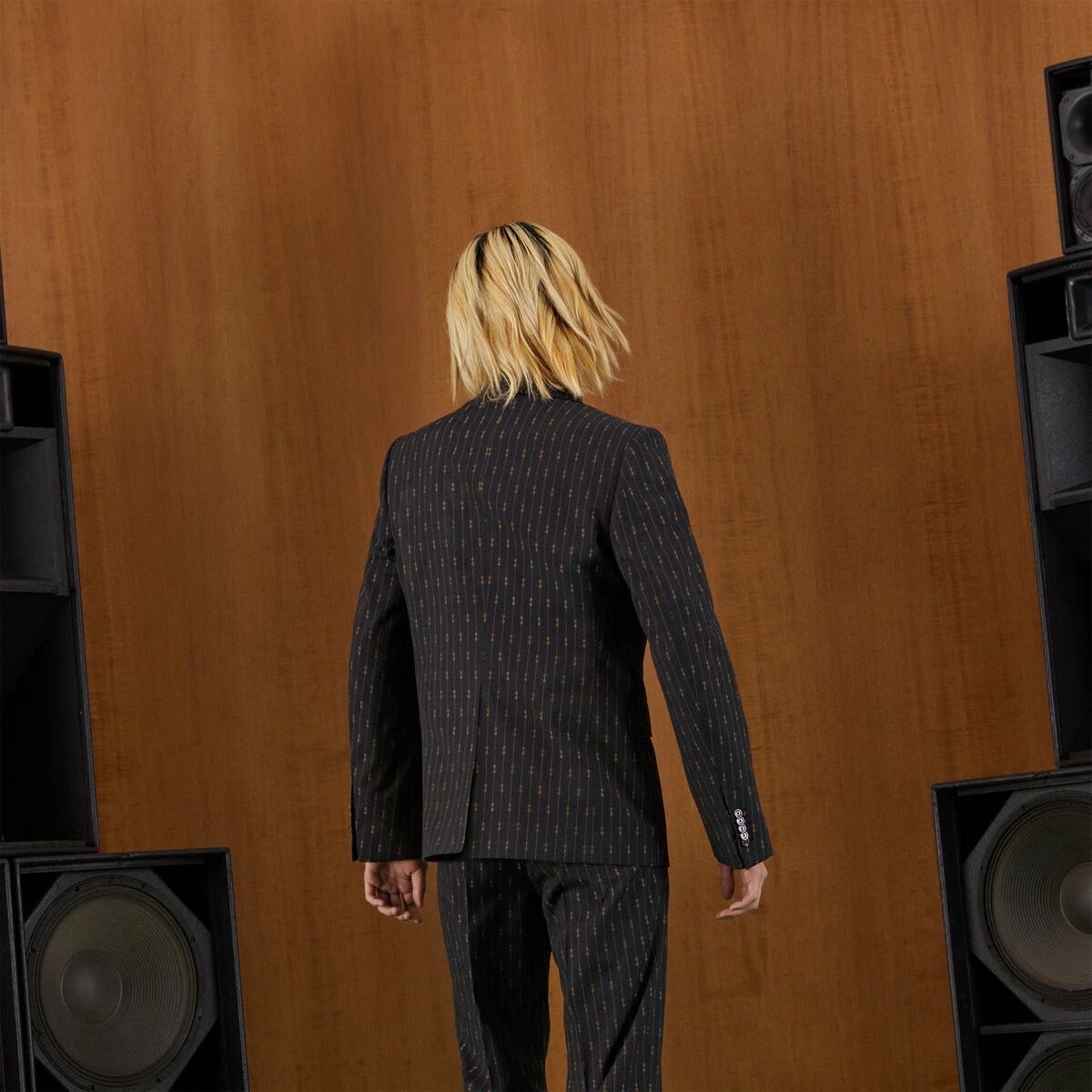 Horsebit striped wool formal suit - 7