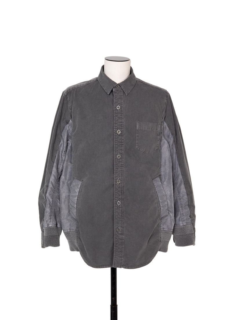 Garment Dye Rip Stop x Nylon Twill Shirt - 1