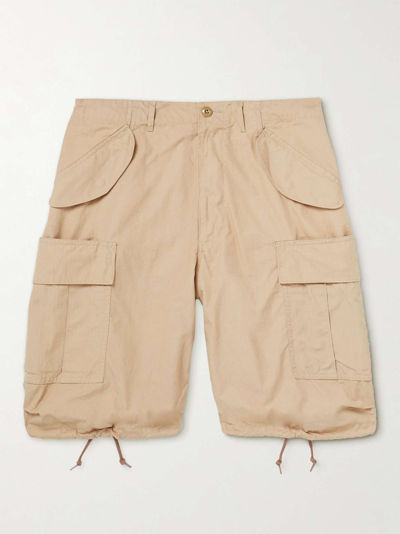 Straight-Leg Cotton-Ripstop Cargo Shorts 1