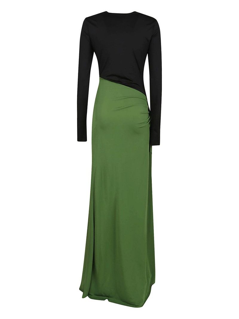 Victoria Beckham draped maxi dress outlook