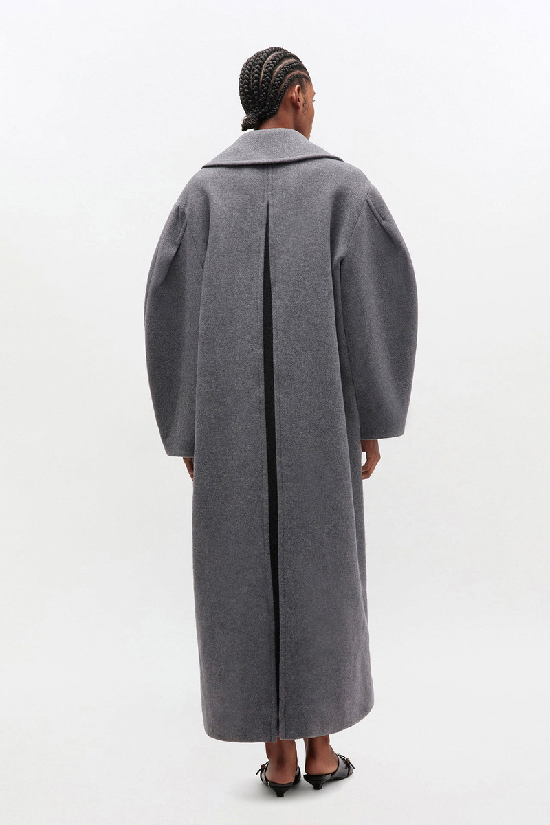 GREY WOOL PEACOAT LONG 3