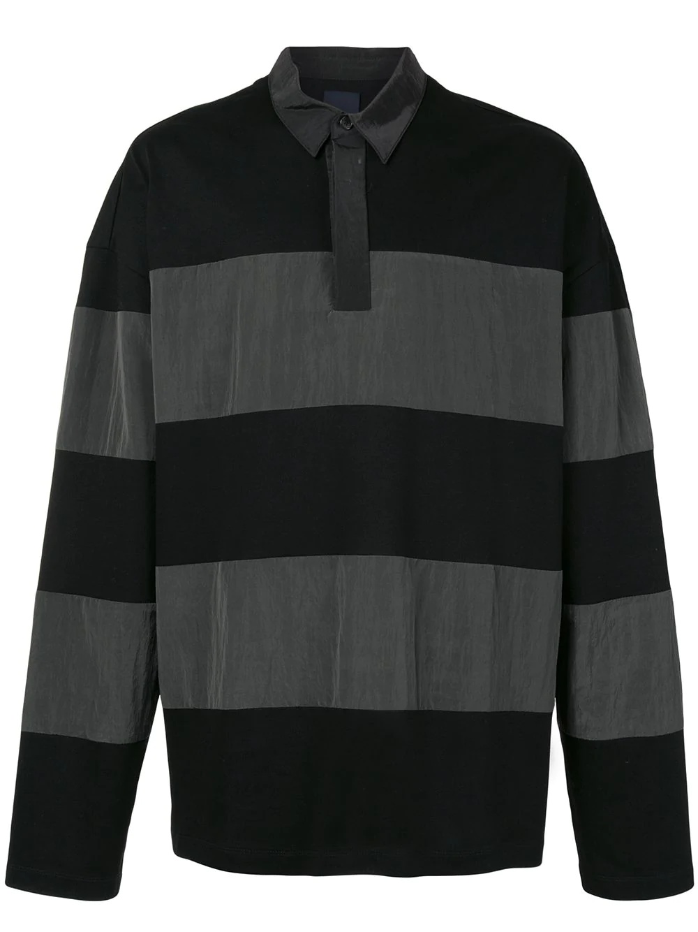 oversized striped polo shirt - 1