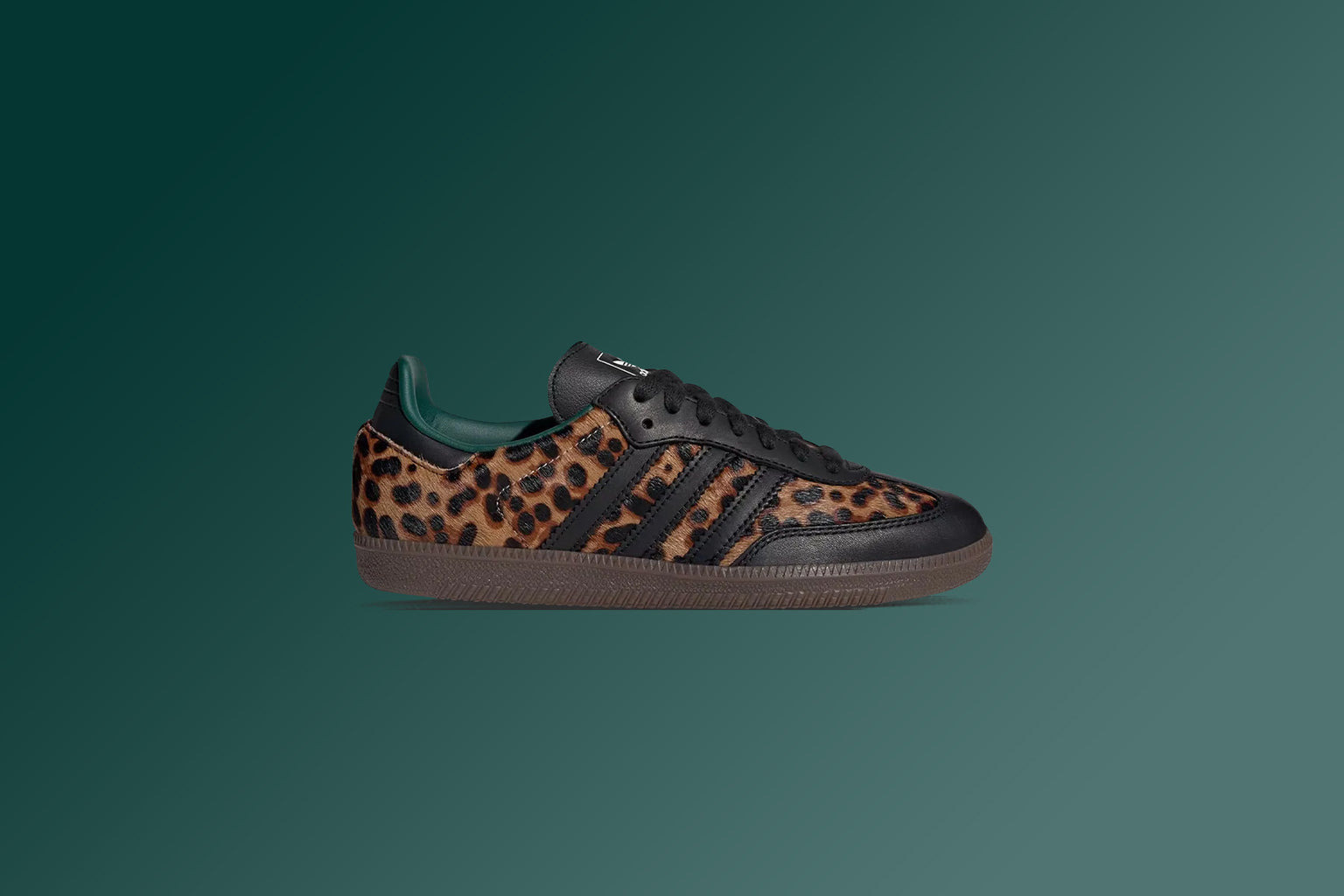 WOMEN'S SAMBA OG - CORE BLACK/COLLEGIATE GREEN/CREAM WHITE - 2