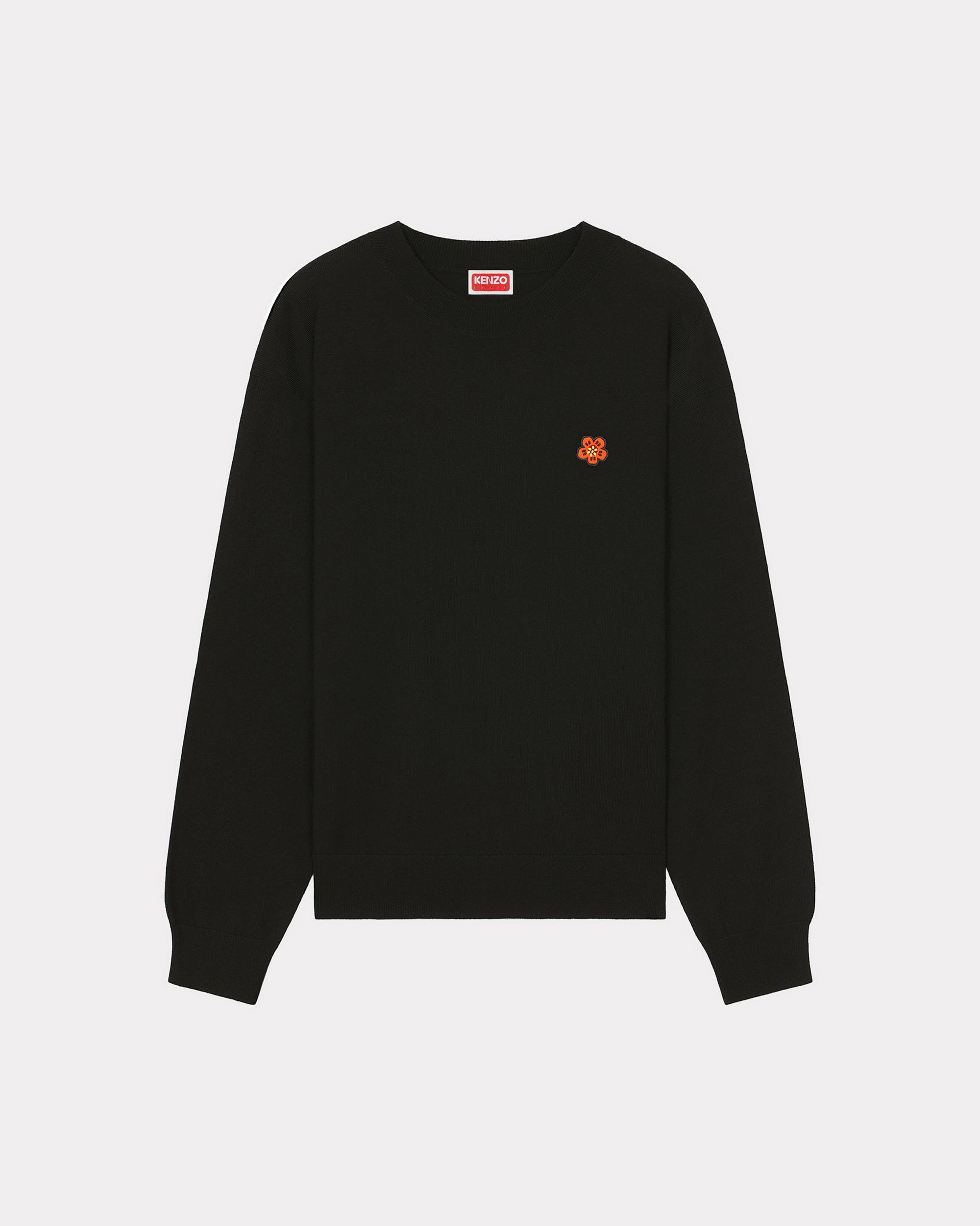 'Boke Flower Crest' embroidered jumper - 1