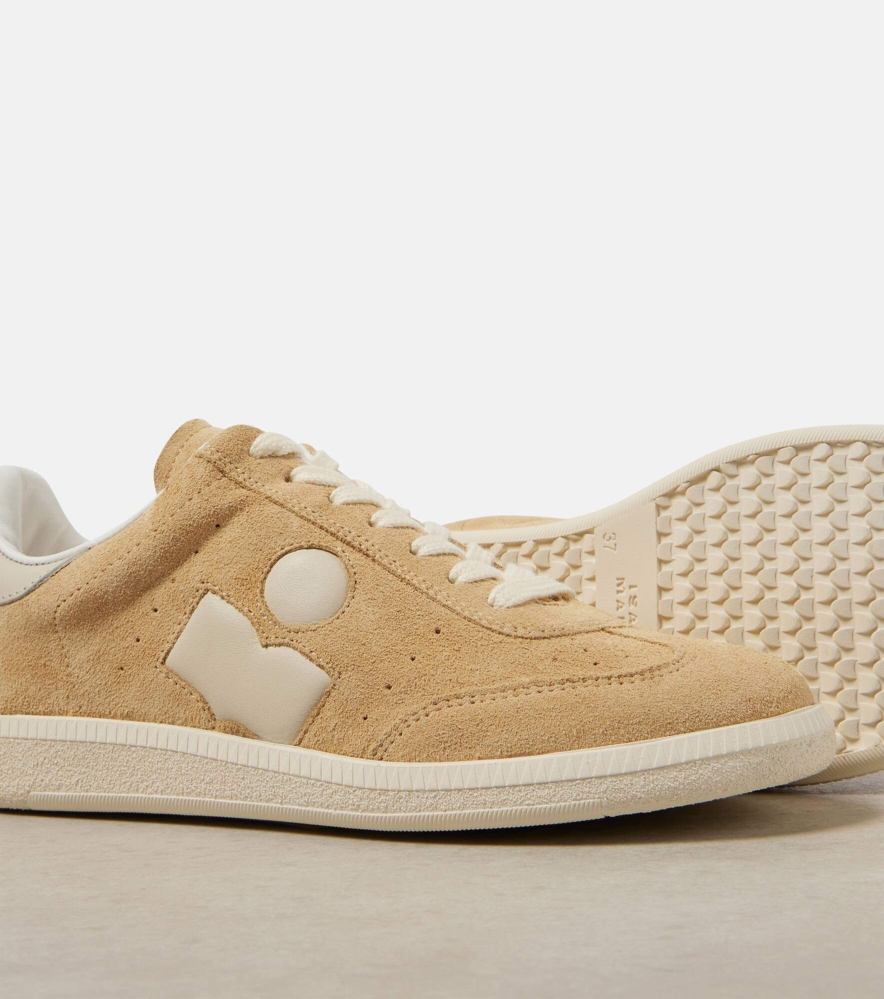 Bryce leather-trimmed suede sneakers - 6