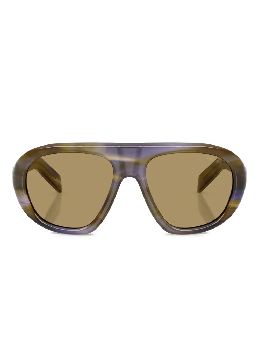 wrap-frame pilot sunglasses - 1