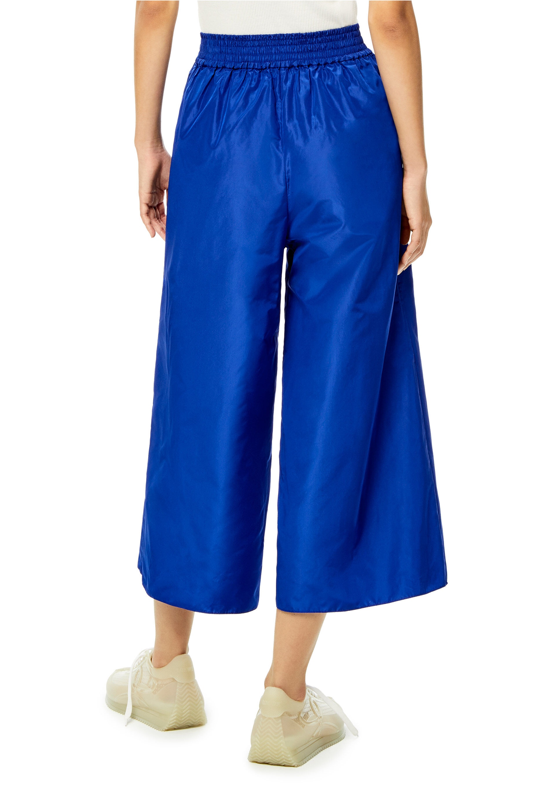 Cropped tracksuit trousers in silk - 4