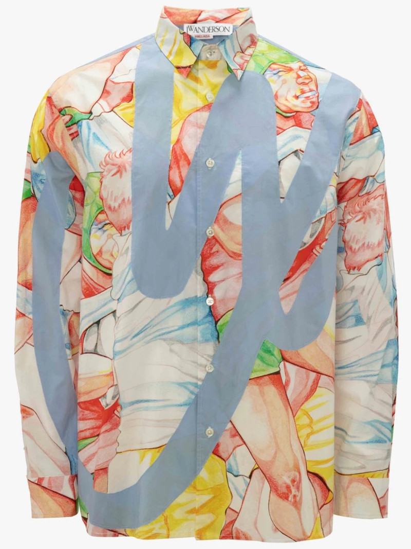 PRINTED JWA LOGO APPLIQUE SHIRT 1