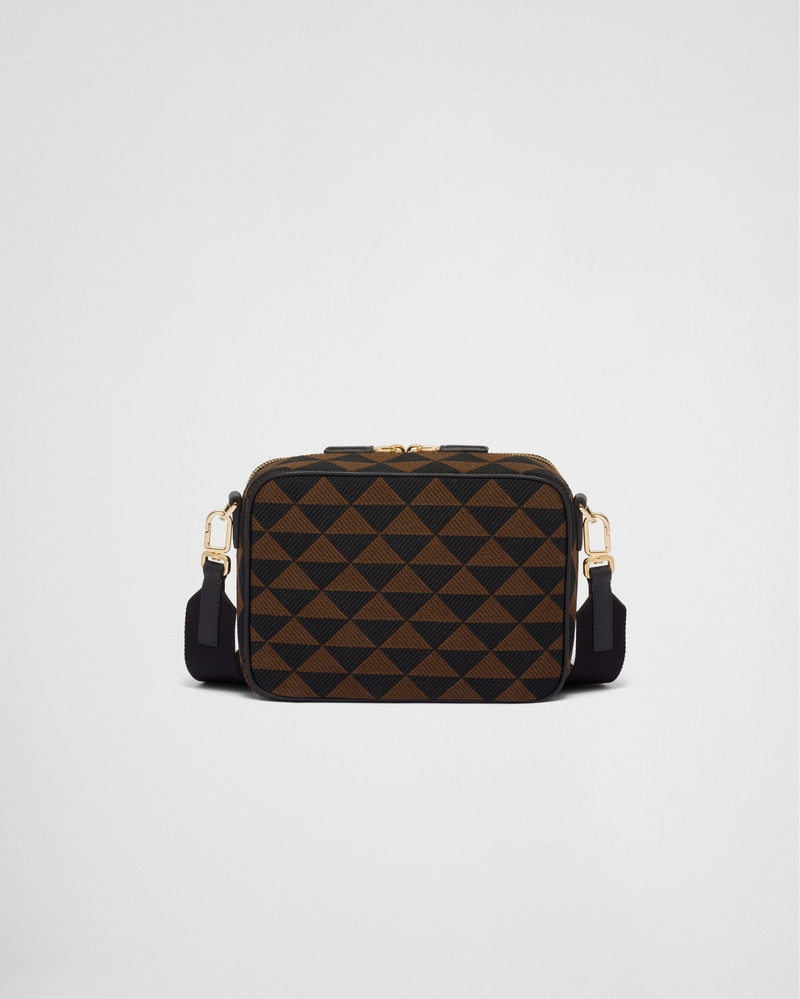 Prada Symbole embroidered fabric bag 4