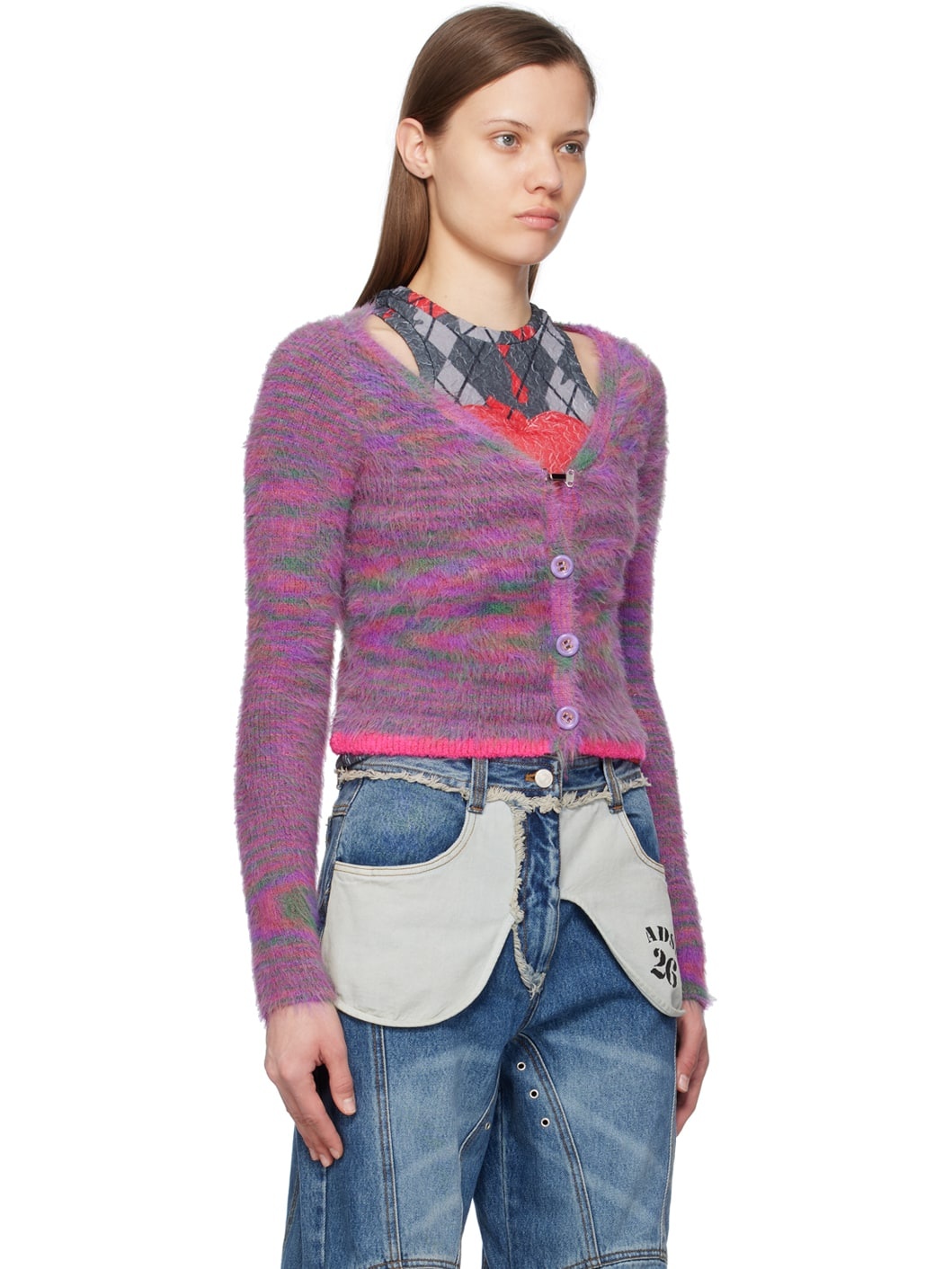 SSENSE Exclusive Purple Sullivan Cardigan - 2