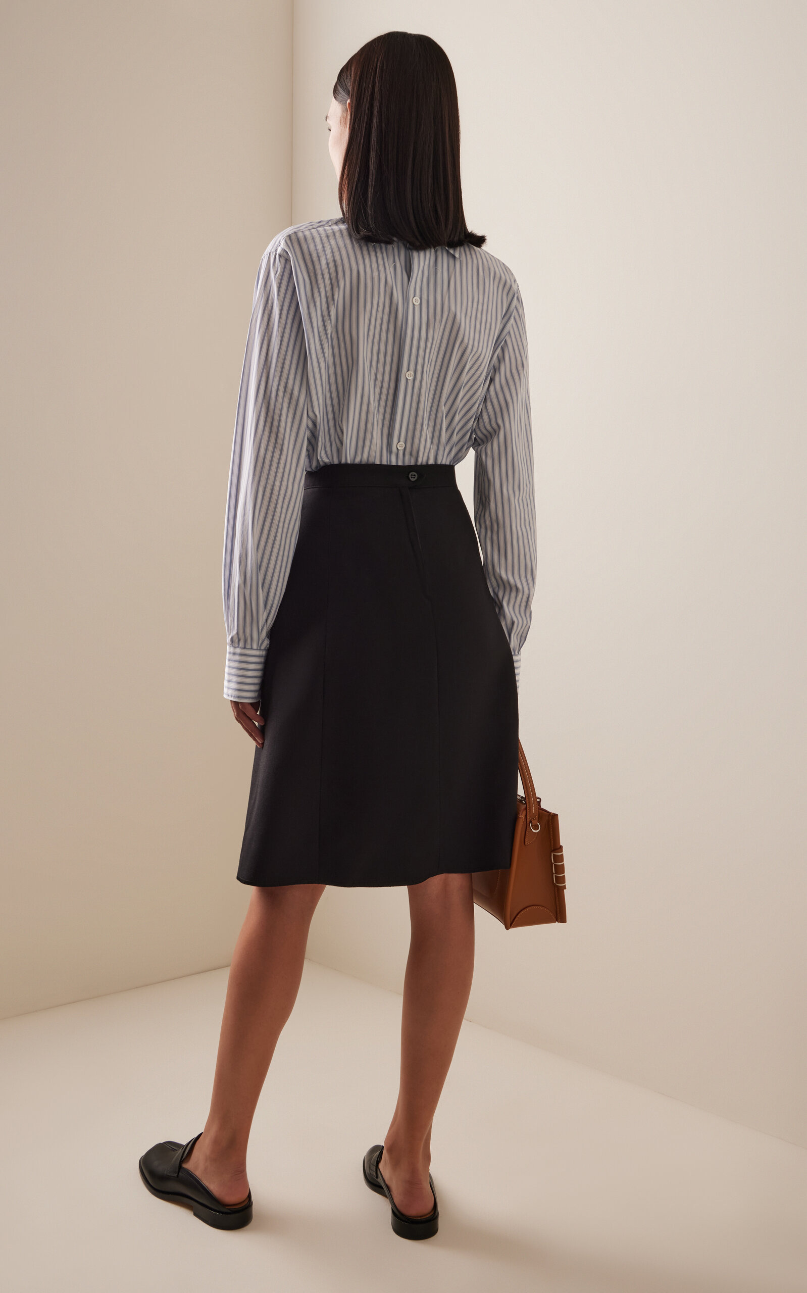 Skirt-Overlay Cotton Midi Dress multi - 4