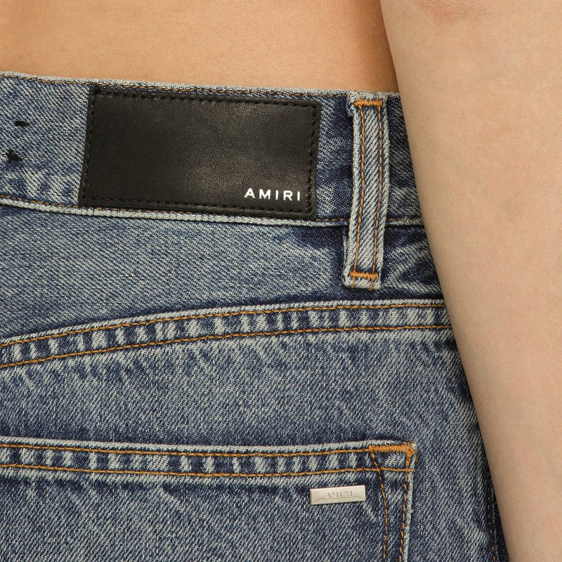 Amiri Jeans Baggy Cargo In Denim Blue Women - 4