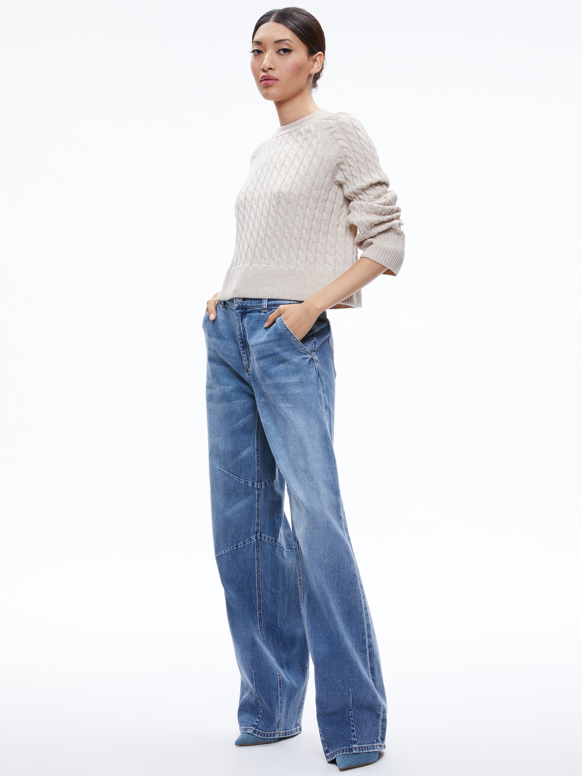 CIMARON CABLE KNIT SWEATER - 2