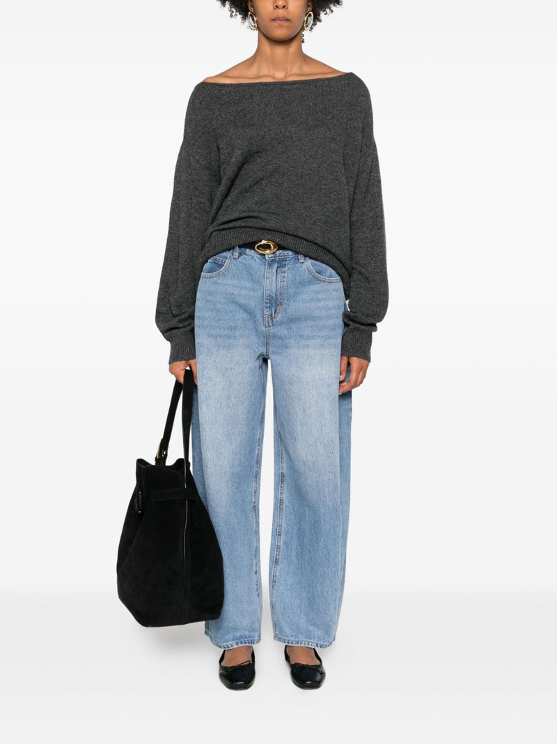 ELEH boat-neck cotton sweater outlook