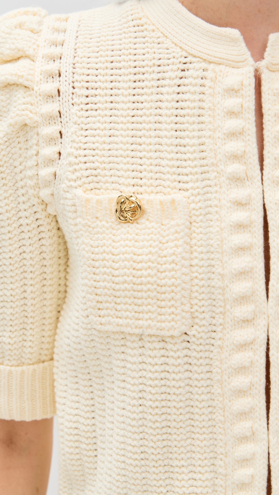 Delilah Crop Textured Cardigan - 5