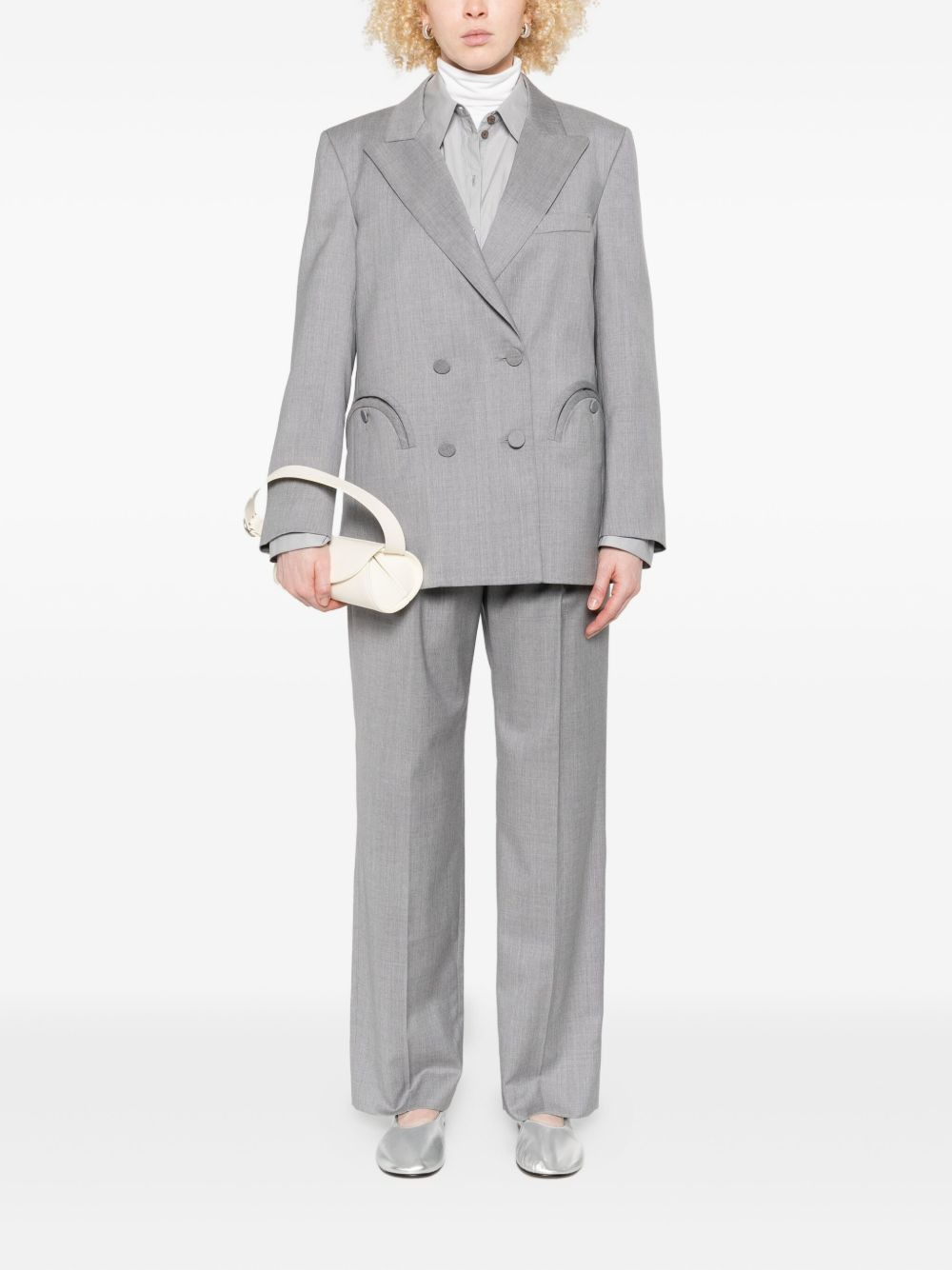 pleat-detail trousers - 2