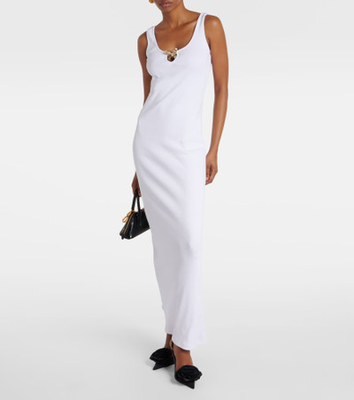 Blumarine Cotton-blend maxi dress outlook