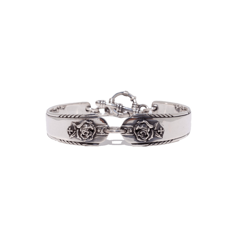 ROSE AND CROSS BRACELET 1