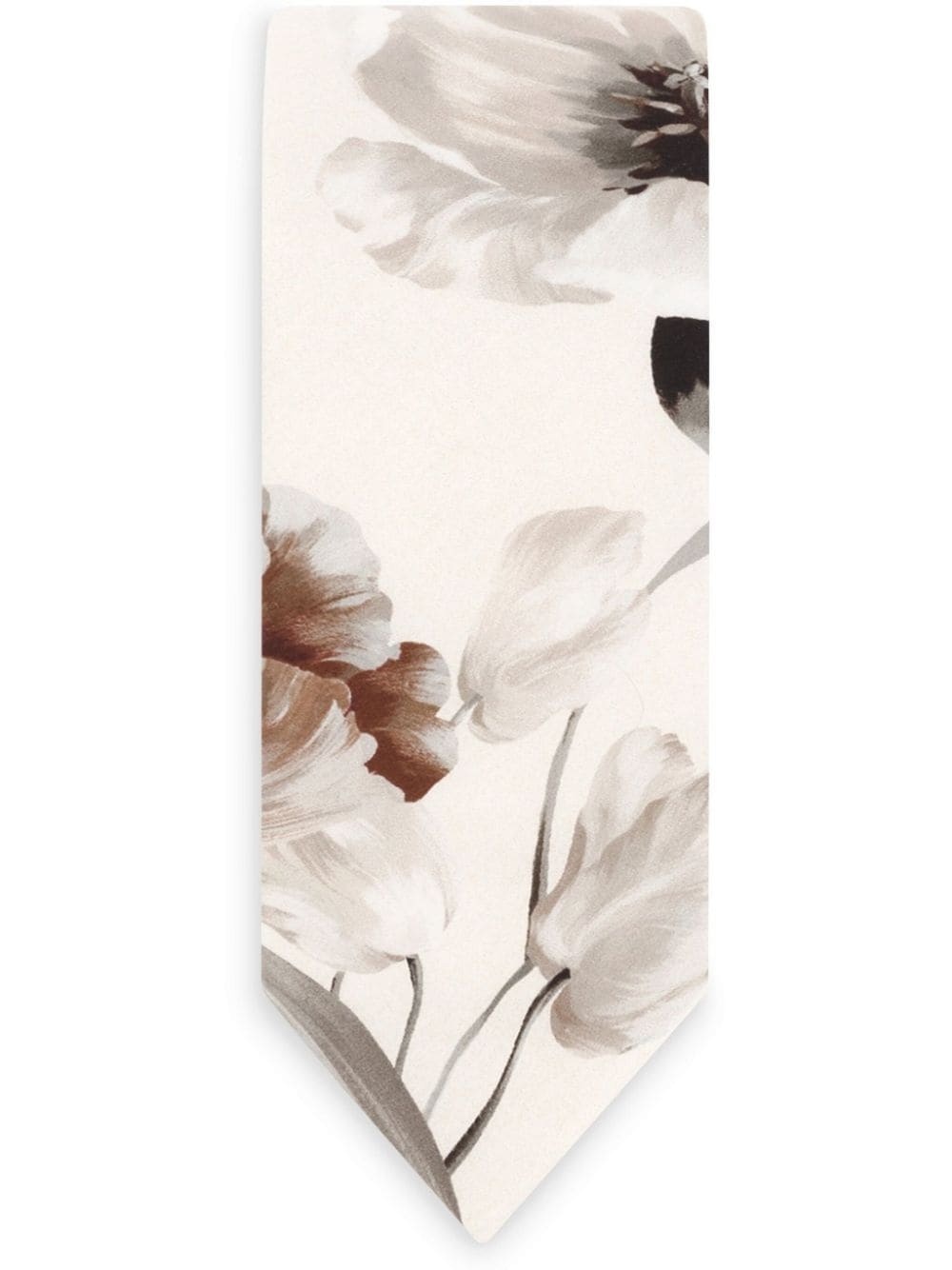 floral-print cotton tie - 1