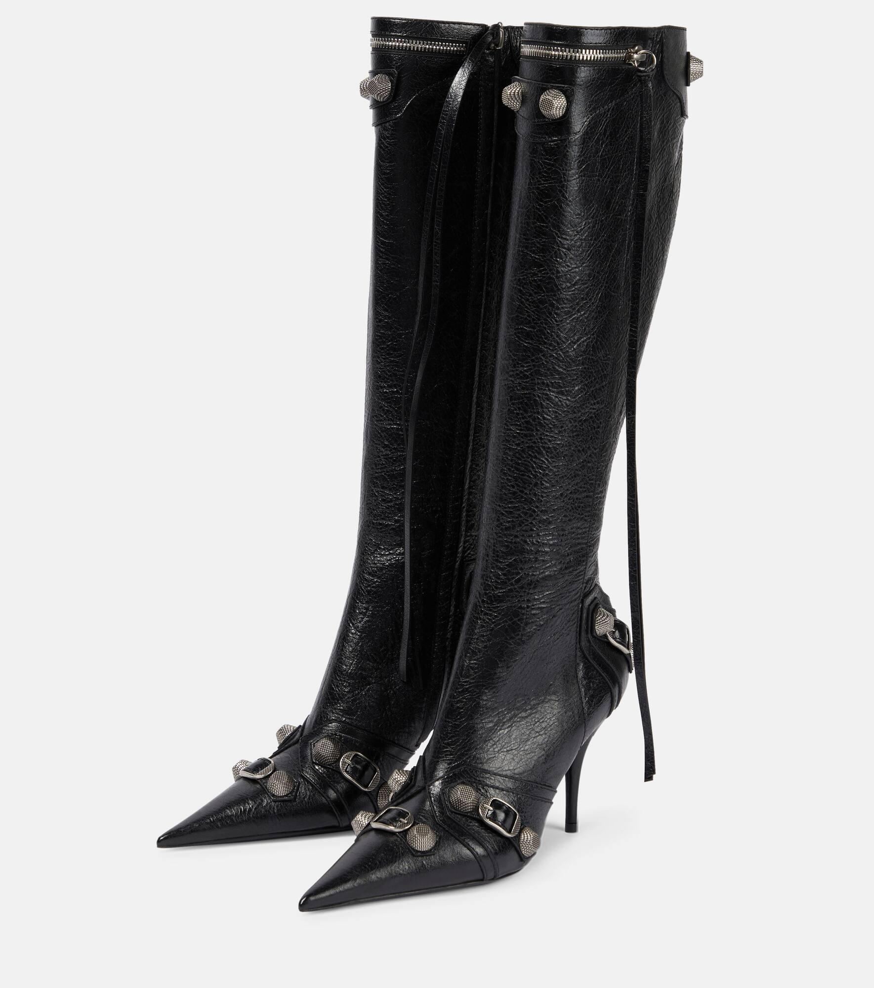 Cagole leather knee-high boots - 5