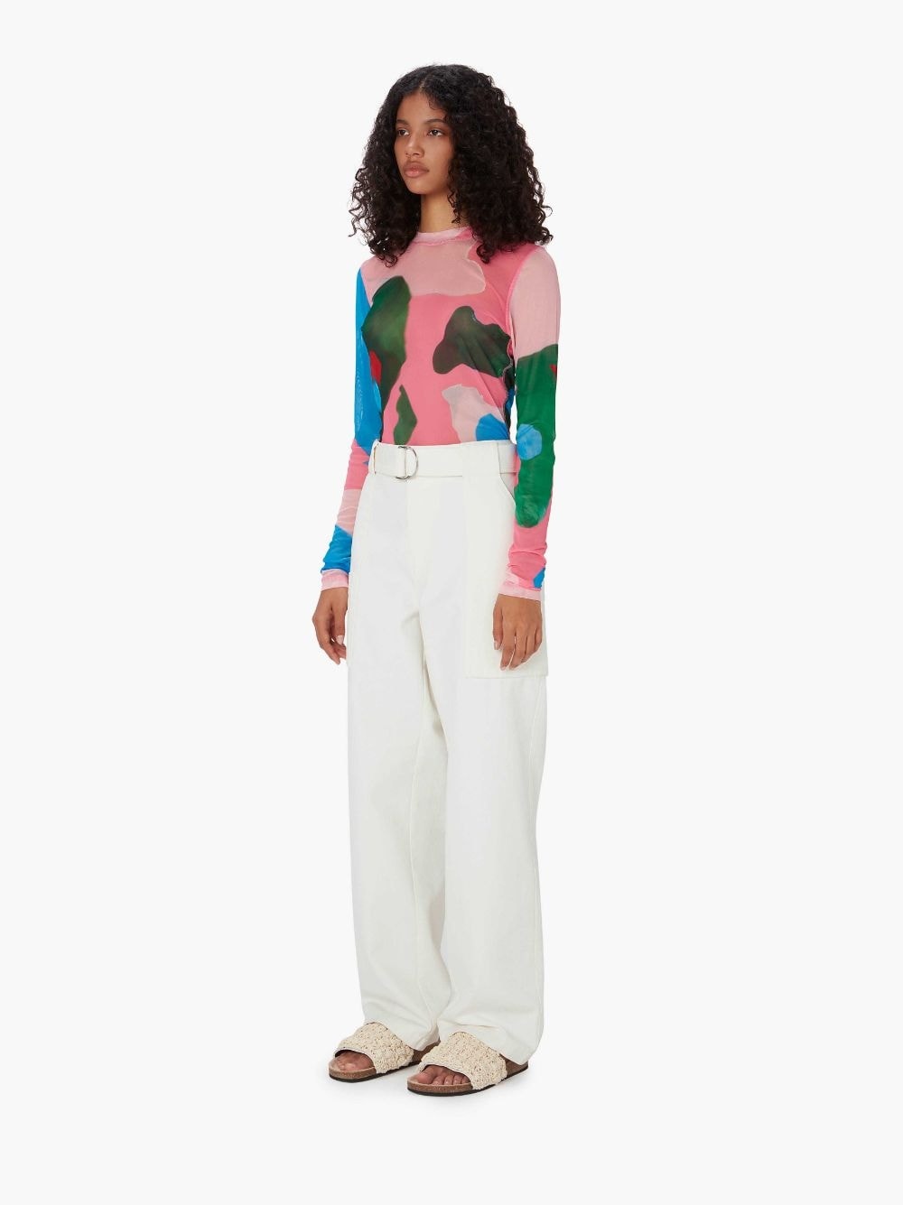 WIDE LEG CARGO TROUSERS - 4