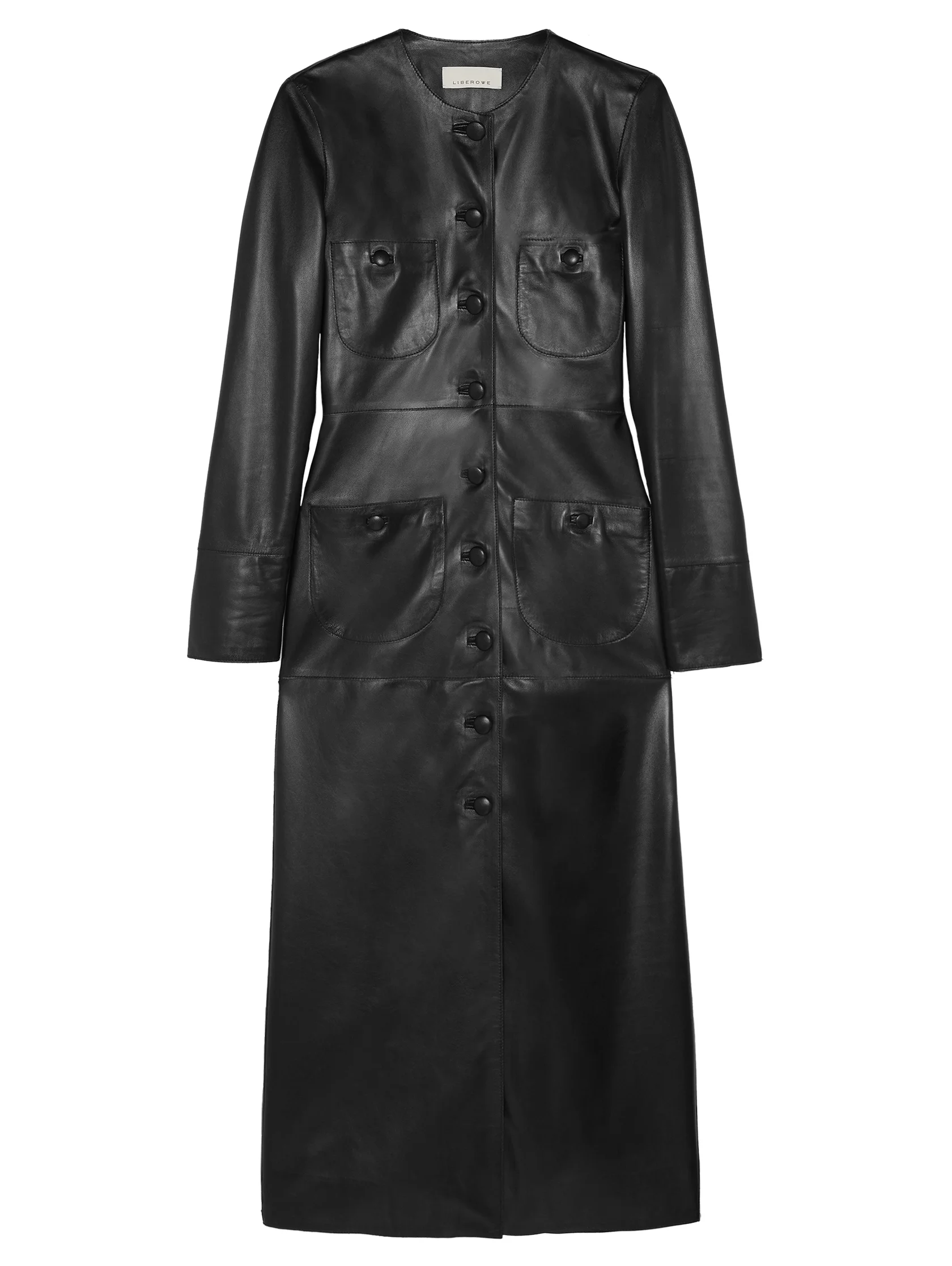 HONORE LEATHER COAT - 1