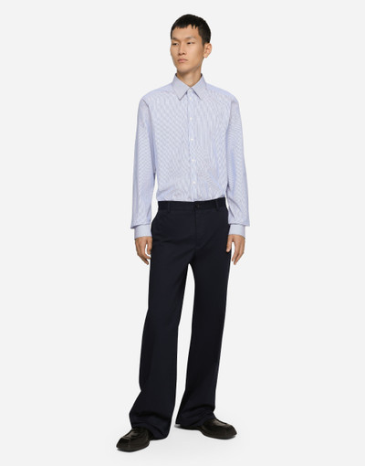 Dolce & Gabbana Striped cotton Martini-fit shirt outlook