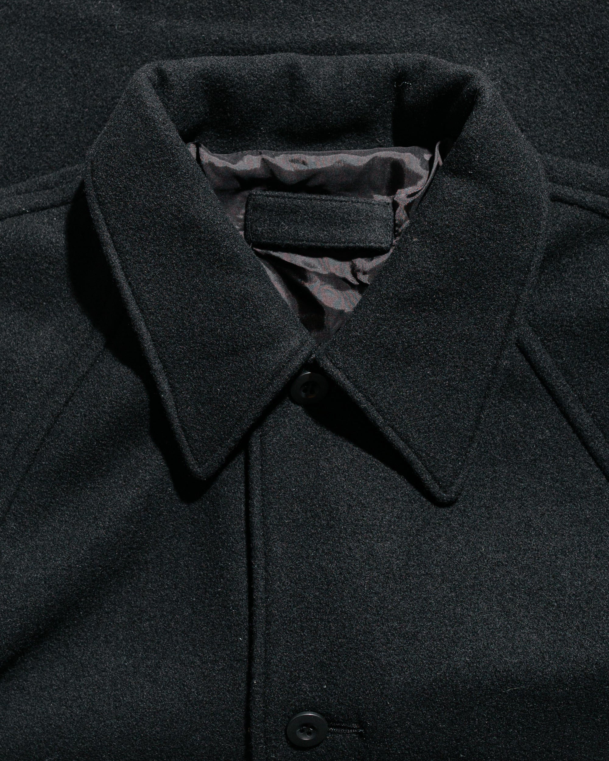 Rambler Coat Black Wool Flannel - 5